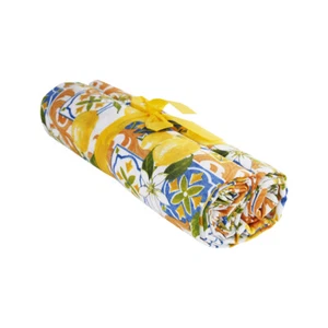 Telo Arredo Copritutto Gran Foulard Copriletto Copridivano Fantasia Limoni Giall - Imagen 1 de 3