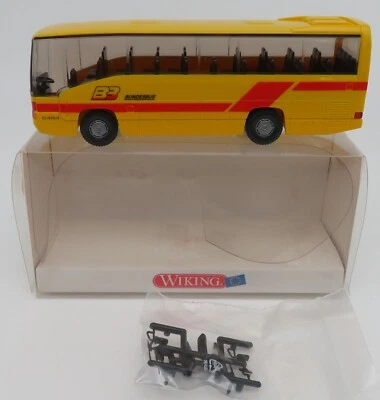 Micro WIKING Ho 1/87 Autobus MB O 404 Rh Reisebus Bundebus BB #71303 IN Box - Immagine 1 di 4