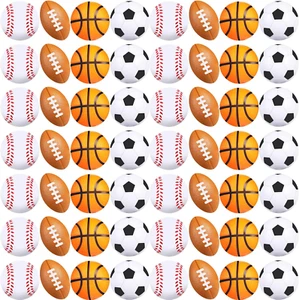 60 Pieces Sports Party Favors Balls Foam Stress Balls Tiny Sports Balls Includin - Picture 1 of 6
