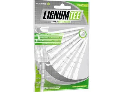 Lignum Tee 82 mm Golf Tees 12 Stück Farbe: Weiß