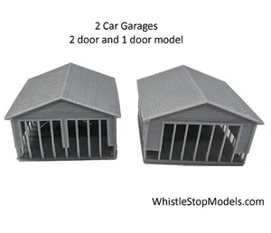 N scale Set of 2 Garages - Picture 1 of 2