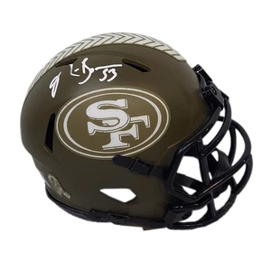 NaVorro Bowman Signed Salute to Service San Francisco 49ers Speed Mini Football - Picture 1 of 3