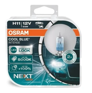H11 OSRAM COOL BLUE INTENSE NEXT GEN Globes Bulbs 64211CBN-HCB (Twin Pack) 5000K - Picture 1 of 2