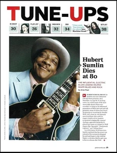 Guitarrista de blues Hubert Sumlin muere a los 80 aviso de muerte 2012 artículo de dos páginas - Imagen 1 de 3
