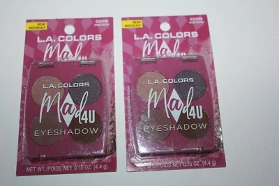 L.A Colors Mad4U Eyeshadow  Palette  C37246 Mad Hatter Lot Of 2 In Box - Image 1 of 2