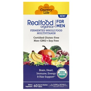 Realfood Organics, Multivitamin For Men, 60 Easy-to-Swallow Tablets - Picture 1 of 3