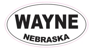 Wayne Village Nebraska Oval Bumper Sticker D7112 Euro Oval - Bild 1 von 1