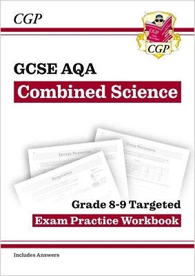 GCSE AQA Combined Science Grade 8-9 Targeted Exam Practice Workbook with Answer - Image 1 of 4