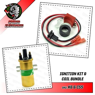 Electronic Ignition Lucas Gold Sports Coil VW Camper T1 T2 T25 T3 T4 Air cooled - Image 1 of 4