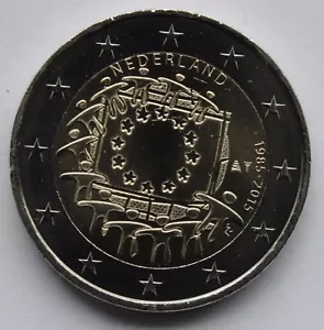 NETHERLANDS - 2 € Euro common commemorative coin 2015 - EU Flag 30 - Picture 1 of 1