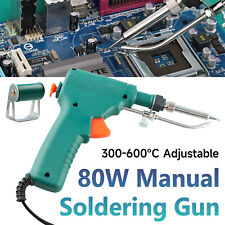 80W Auto Welding Electric Soldering Iron Temperature Gun Solder Tool Kits 110V