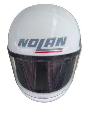 Casco de moto vintage NOLAN N24 blanco cara cerrada Foto 1 de 4