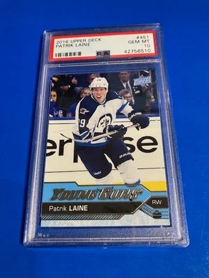 2016-17 Patrik Laine Upper Deck Young Guns PSA 10 - Image 1 of 2