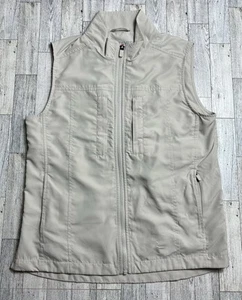 SCOTTeVEST Full Zip Featherweight Vest Women’s Small Sleeveless Ivory - Picture 1 of 10