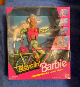 Bicyclin' Barbie 1995 Mattel Fahrrad & Zubehör 11689 Neu Originalverpackt NRFB - Bild 1 von 3