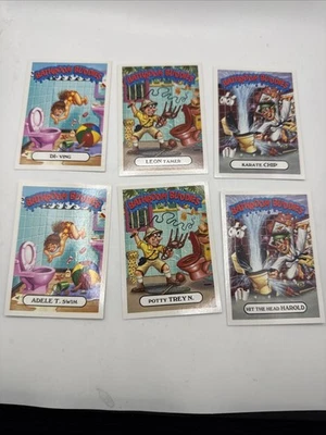 2017 GARBAGE PAIL KIDS BATTLE OF THE BANDS BATHROOM BUDDIES 6 CARD SET 10-12a/b - Image 1 of 2