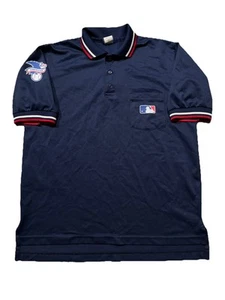 Camisa polo de golf MLB American League Umpire manga corta. Hombre M. Azul. - Imagen 1 de 10