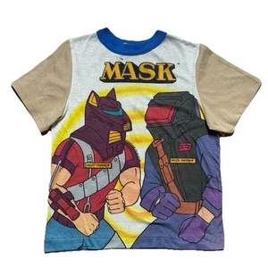 Camisa de Colección Años 80 Máscara Dibujos Animados Matt VS Trakker Miles Mayhem Niños Talla 10 Kenner Toys - Imagen 1 de 10