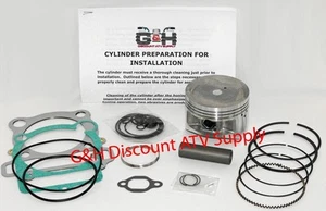 QUALITY Yamaha YFM 350 Big Bear Cylinder Top End Rebuild Kit Machining Service - Picture 1 of 1