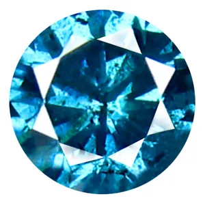 0.31 ct AAA Grade Eye-opening Round Cut (4 x 4 mm) Vivid Blue Diamond Gemstone - Picture 1 of 1