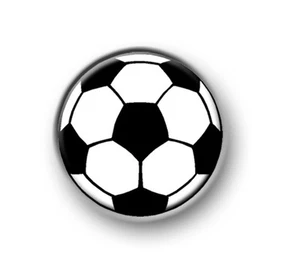 FÚTBOL / 1"" / 25 mm botón de pin / insignia / FC / Utd / Copa / Liga / Footy / Bola - Imagen 1 de 1