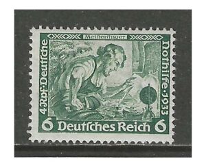 Germany 1933  6+4 Pf. Wagner "MEISTERSINGER" issue  mint*, $ 12.00