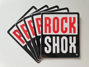 NEW Rock Shox Rockshox decals/stickers 75mm x 64mm HUGE MULTIBUY SAVINGS