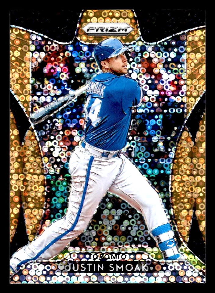 2019 Panini Prizm Justin Smoak Neon Orange Donut Circles Prizm #11 -/150 - Image 1 of 1