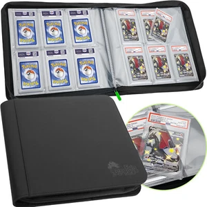 Graded Card Binder,60 PSA Slab Holder, 6 Pocket Card Storage Album Display Case - Picture 1 of 7