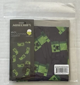 Minecraft grün & schwarz All-Over-Druck Hals Gamaschen Wrap leichte Kopfbedeckung - Bild 1 von 10