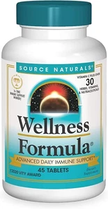 Source Naturals Wellness Formula Daily 45 Tablets for Advanced Immune Support - Picture 1 of 5