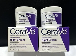2x Crema de Noche Renovadora Piel Cerave - 1,7 oz (48 g) Ayuda a Suavizar + Renovar la Piel Cansada - Imagen 1 de 10