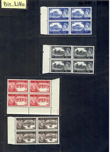 BIS-LIKE:4 Blöcke GB Elisabeth II NH / Schrei. st. O.G. LOT 07 JN 33 - Bild 1 von 2
