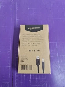 AmazonBasics HL-002571 USB 3.0 Cable, USB-A to USB-B, 2.7m, black - Bild 1 von 3