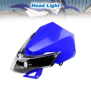 Lámpara de luz de carenado de faro universal azul Street Fighter para moto de cross quad - Imagen 1 de 20