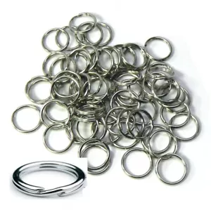 48 Split Ring Fishing Lure, Connector Stainless Steel 8.48mm 0.33 in thick - Picture 1 of 1