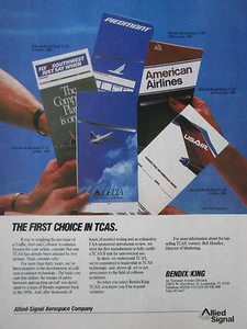 7/1989 PUB ALLIED SIGNAL BENDIX KING TCAS PIEDMONT SOUTHWEST AMERICAN USAIR AD - Imagen 1 de 1