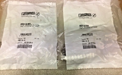 PHOENIX CONTACT 0203250 FBI10-6 6.2MM 10 POSITION FIXED BRIDGE [SET OF 20] NEW - Image 1 of 3