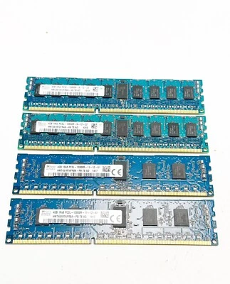 Hynix 16GB (4x4GB) HMT451R7AFR8A-PB HMT351R7CFR4A-H9 Server Memory RAMS - Image 1 of 4