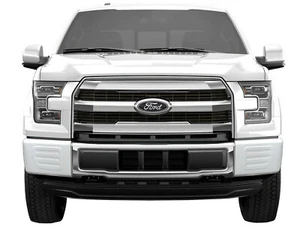 Juego de tapa de extremo delantero blanco brillante / para 15-17 Ford F150 sin niebla - Imagen 1 de 5