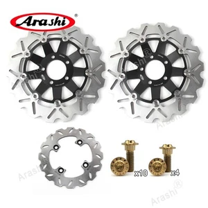 Front Rear Brake Discs w/ Bolts Screws For Kawasaki Z750 2004-2006 Z1000 2003-06 - Picture 1 of 24