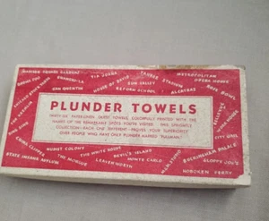 Vintage set Plunder Paper Towels Napkins MCM - Picture 1 of 13