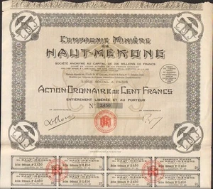DECO => Compagnie Minière du HAUT-MEKONG (INDOCHINE) (S) - Picture 1 of 1