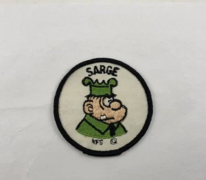 Vintage Beetle Bailey ( SARGE ) Iron On / Sew On Patch - Picture 1 of 3