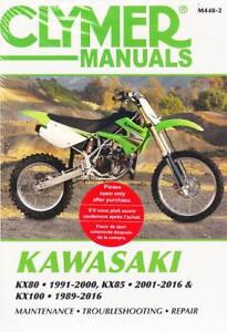 1989 - 2016 Kawasaki Kx80 Kx85 Kx100 Clymer Repair Service Shop Manual M4482 (For: Kawasaki)