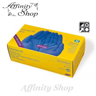 Securitex HR High Risk LATEX GLOVES Proval Extra Protective Exam Glove (S-XXL) - image 1 of 4
