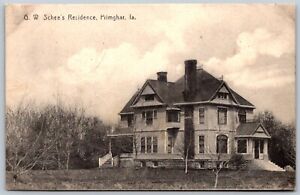 Postkarte IA Primghar Iowa G.W. Schee's Residence Home IA02