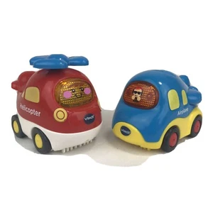 Vtech Go Go Smart Wheels Helicopter & Airplane Talking Lot of 2 Works! - Picture 1 of 10