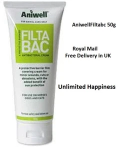 Aniwell Filtabac Antibacterial And Sunburn Cream For Most Animals Various SIzes - Picture 1 of 4