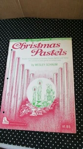 Christmas Pastels ALL-ORGAN EDITION with Words PIANO Wesley Schaum Vintage 1970 - Picture 1 of 5